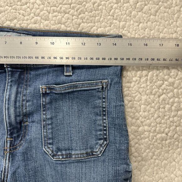 Lucky Brand Jeans Women’s 8/29  R Blue Stevie High Rise Flare Front Pockets Boho - Picture 8 of 13